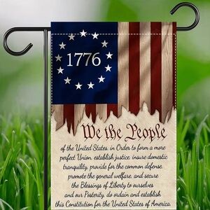 1776 Betsy Ross Flag We The People Garden Flag NEW Patriotic Red White Blue
